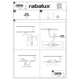 Rabalux Coco 2 rund weiß