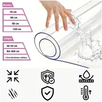 Jungengel Tischdecke 2mm Tischläufer PVC Tischmatte Tischschutz Transparent Schutzfolie