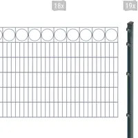 Arvotec Doppelstabmattenzaun »EXCLUSIVE 120 zum Einbetonieren "Ring" mit Zierleiste«, Zaunhöhe 120 cm, Zaunlänge 2 - 60 m 45987132-0 anthrazit H/L: 120 cm x 36 m