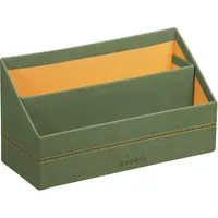 Rhodia 194608C - Briefablage 25x10x14cm, aus Kunstleder, Salbei