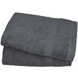 Dyckhoff Planet Handtuch 2 x 50 x 100 cm anthrazit