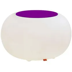 Moree Bubble Outdoor Beistelltisch / Hocker Filzauflage violett