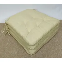 Rattani Stuhlkissen Sitzkissen, Stuhlkissen Marina "trapez" Fb. beige Set