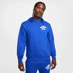 NIKE Herren Shirt Sportswear Club Hoodie, GAME ROYAL/GAME ROYAL/SAIL, M