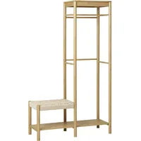 House Nordic Ember Garderobe 100x30x180 naturbelassen