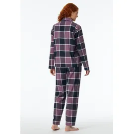 SCHIESSER Pyjama kariert Blau 44