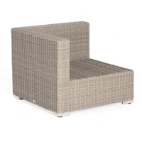 SonnenPartner Lounge-Eckmodul Residence Aluminium mit Polyrattan