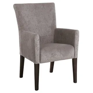 Esszimmerstuhl »King« () Polsterstuhl, Armlehnstuhl, Gestell Massivholz grau