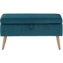 OTTO home Truhenbank AMIRA Petrol 81 x 36 x 43 cm
