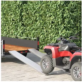vidaXL Lade Rampe 200 kg Silber 159 x 23 x 5 cm Verzinkter Stahl