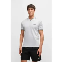 BOSS für Herren. 50530768 Polo Palle grau (XXL), Lässig, Polyester, Kurzarm