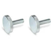 Ganter Normelemente Flache Rändelschrauben DIN 653-M10-40-ZB 2 Stück