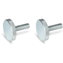 Ganter Normelemente Flache Rändelschrauben DIN 653-M10-40-ZB 2 Stück