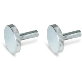 Ganter Normelemente Flache Rändelschrauben DIN 653-M10-40-ZB 2 Stück
