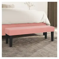 VidaXL Sitzbank Rosa 100x30x30 cm Samt