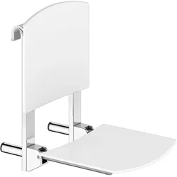 KEUCO Care Klappsitz zum Einhängen, Accessoires, chrom/weiß