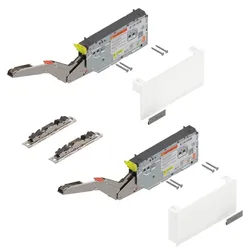 Blum AVENTOS HK-S Komplett-Set mit BLUMOTION, Soft-Close, Leistungsfaktor 1730 - 5200, Seidenweiß