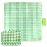 Outdoor Picknickdecke, Campingdecke Wasserdicht, Picnic Blanket mit Tragegriff Faltbare, Stranddecke, Picknick Matte, Kariert Picknick Decke für Wandern, Reisen, Outdoor, Camping, Parks