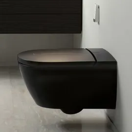 Villeroy & Boch ViClean-I200 Dusch-WC mit WC-Sitz Pure Black CeramicPlus