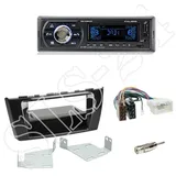 Schlauer-Shop24 Set: 1-DIN m. Fach Mitsubishi Space Star ab 2013-2016+Caliber RMD050DAB-BT-USB/SD/FM Tuner/AUX-IN/MP3