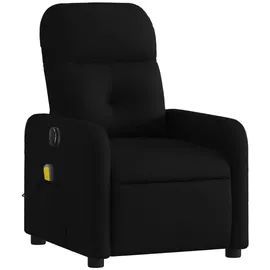 vidaXL Massagesessel Elektrisch Polyester 144 x 77,5 x 0 cm Schwarz