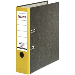 Falken, Recycling-Wolkenmarmor-Ordner A4, farbiger Rücken 80mm
