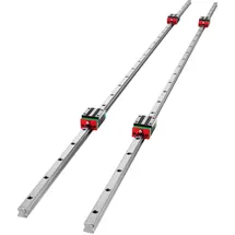 Vevor Linearschiene 15CA, Linearlager-Gleitset mit 2 20-Schienenwellen von 1500 mm und 4 Lagerkissenblöcken