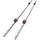 Vevor Linearschiene 15CA, Linearlager-Gleitset mit 2 20-Schienenwellen von 1500 mm und 4 Lagerkissenblöcken