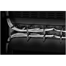 Renkforce RF-3525040 19 Zoll Netzwerkschrank-Kabelführung 2 HE 360° drehbare Kabelführungsbügel Schwarz