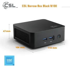 CSL Narrow Box Black N100«, schwarz