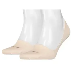 Calvin Klein 2P Lucca No Show Sock Beige Gr 43/46 Herren