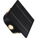 GLOBO Solarleuchte, Klar, Schwarz, Kunststoff, 7x13.1x13.1 cm,