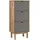 vidaXL OTTA 44 x 14 x 1 cm 3 Schubladen braun/grau