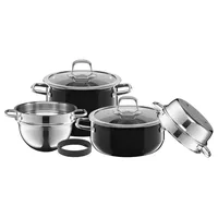 Silit Compact Topf-Set 4-tlg. schwarz