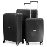 HAUPTSTADTKOFFER TXL - 3er Kofferset, TSA, Trolley-Set, 4 Rollen, Rollkoffer, EXTRA LEICHT, Reisekoffer, (S, M & L), Titan