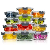 yashe Frischhaltedose transparent 1,04 l 12-teiliges Set