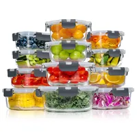 yashe Frischhaltedose transparent 1,04 l 12-teiliges Set