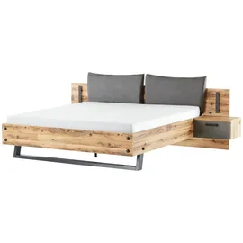 SchlafKONTOR Dover 180 x 200 cm Grau/Braun