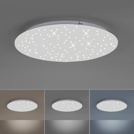 just light. LED-Deckenleuchte Sparkle Weiß 48 x 48 cm