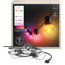 Philips Lichterkette 21 m IP65 30 LEDs schwarz