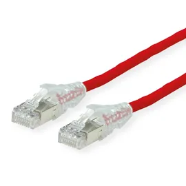 Dätwyler Patchkabel Cat.6A (Class EA) S/FTP, CU 7702 flex LSOH, AMP v2, rot, 1 m