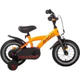 AMIGO Kinderfahrräder Jungen Thunder 12 Zoll 21 cm Jungen Rücktrittbremse Neon 12"