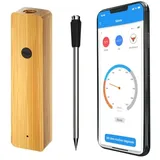 Kabelloses Smart-Fleischthermometer 100m Bluetooth Grillthermometer Bratenthermometer Meat Thermometer Für Oven Ofen Grill Küche BBQ Smoker Rotisserie für den besten papa