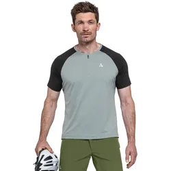 Radtrikot SCHÖFFEL "TIN GREY", Gr. 58, tin grau, Obermaterial: 100% Polyester, sportlich, Trikots, Fahrradshirt