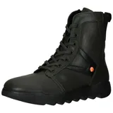 Softinos softinos Stiefelette Leder Schnürstiefelette grün 38 EU
