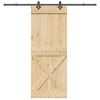 vidaXL Narvik rechts 90 x 210 cm Braun/Schwarz
