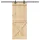 vidaXL Narvik rechts 90 x 210 cm Braun/Schwarz