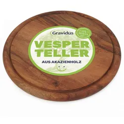 KESPER Vesperteller aus Akazienholz – stilvoll & funktional