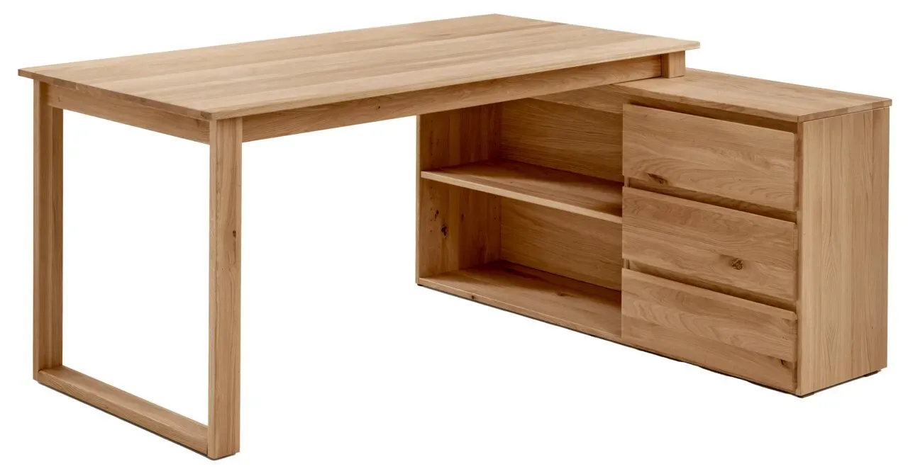 Linea Natura Anbauschreibtischkombination DURABLE OFFICE - B/H/T ca. 160,00x76,00x140,00