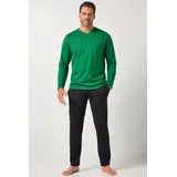 Jp1880 Schlafanzug Homewear Zweiteiler Langarmshirt Grün 3XL